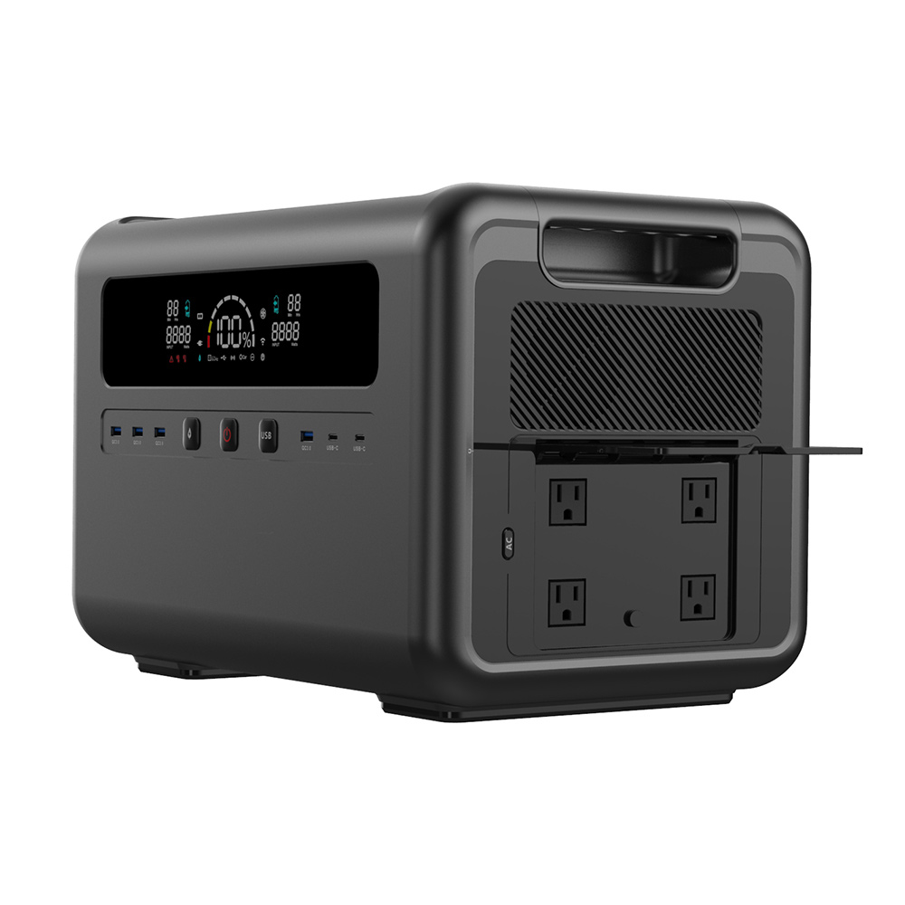 Portable Power Station - Generator Tenaga Surya 2400W, Stasiun Daya