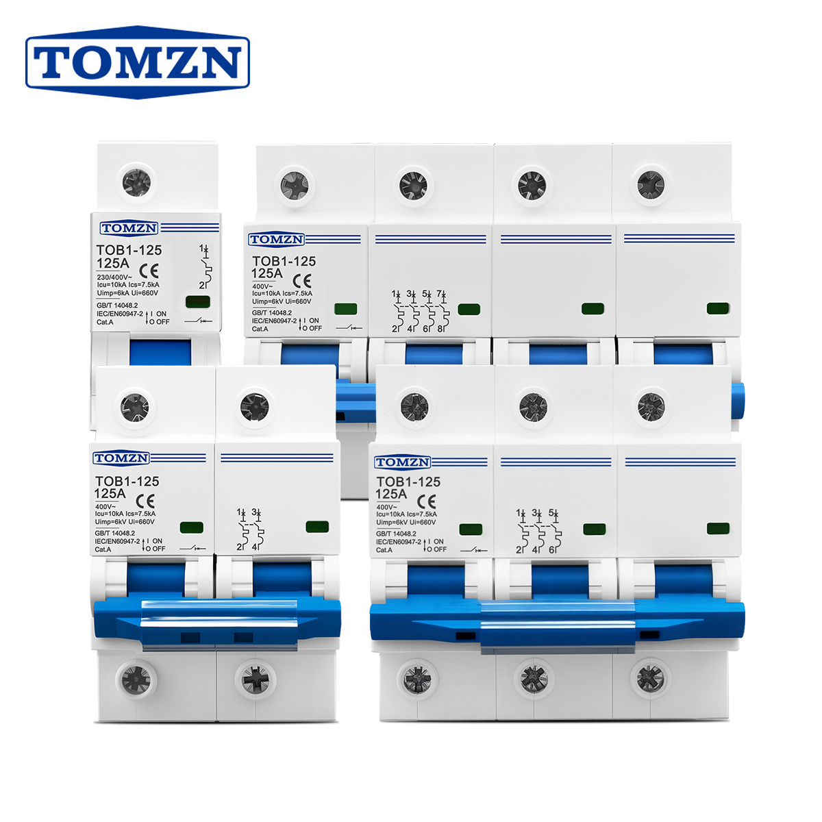 Din Rail Circuit Breaker - MCB Arus Tinggi 1P 2P 3P
