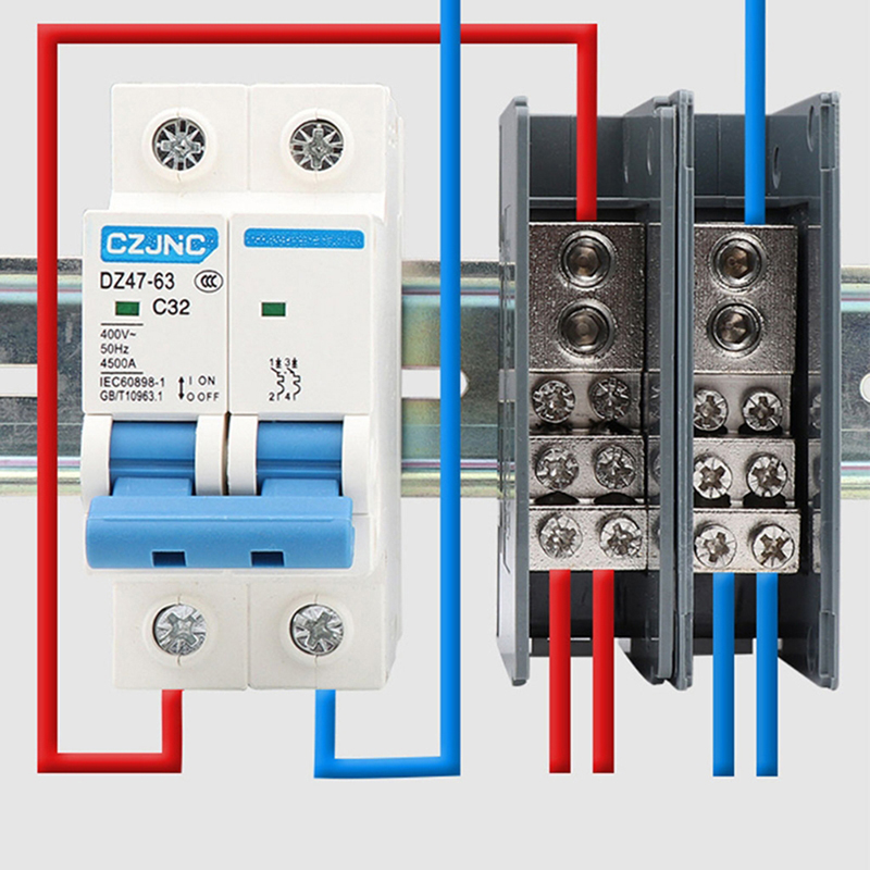 Din Rail Circuit Breaker - Kotak Distribusi Terminal Blok Rel Din