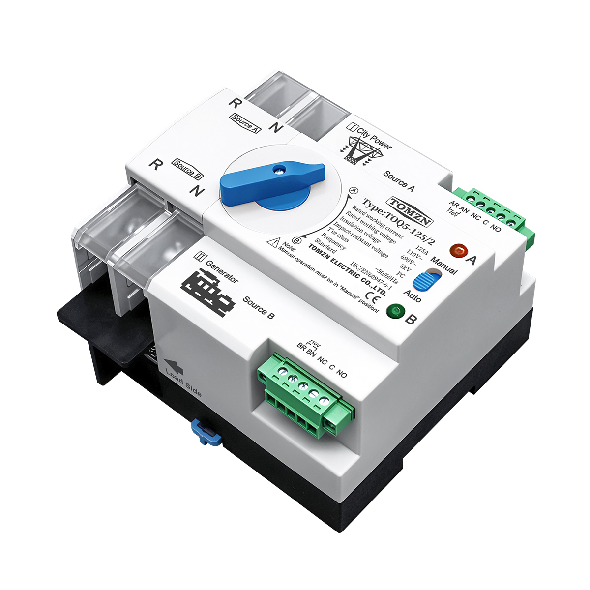 TOMZN Din Rail 2P 3P 4P ATS Sa - Din Rail Circuit Breaker ulasan dan harga