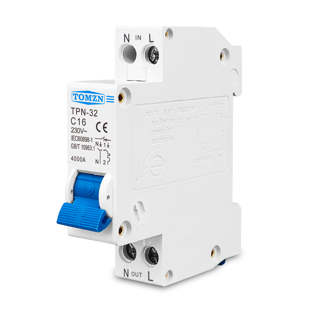 TOMZN TPN 1P+N Mini Circuit Br - Din Rail Circuit Breaker ulasan dan harga