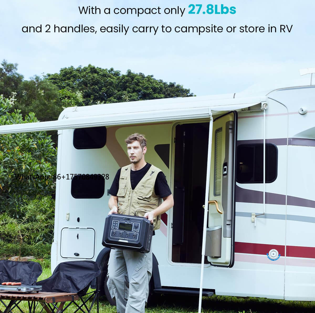 Baterai LiFePO4 2kw Output Tra - Portable Power Station ulasan dan harga