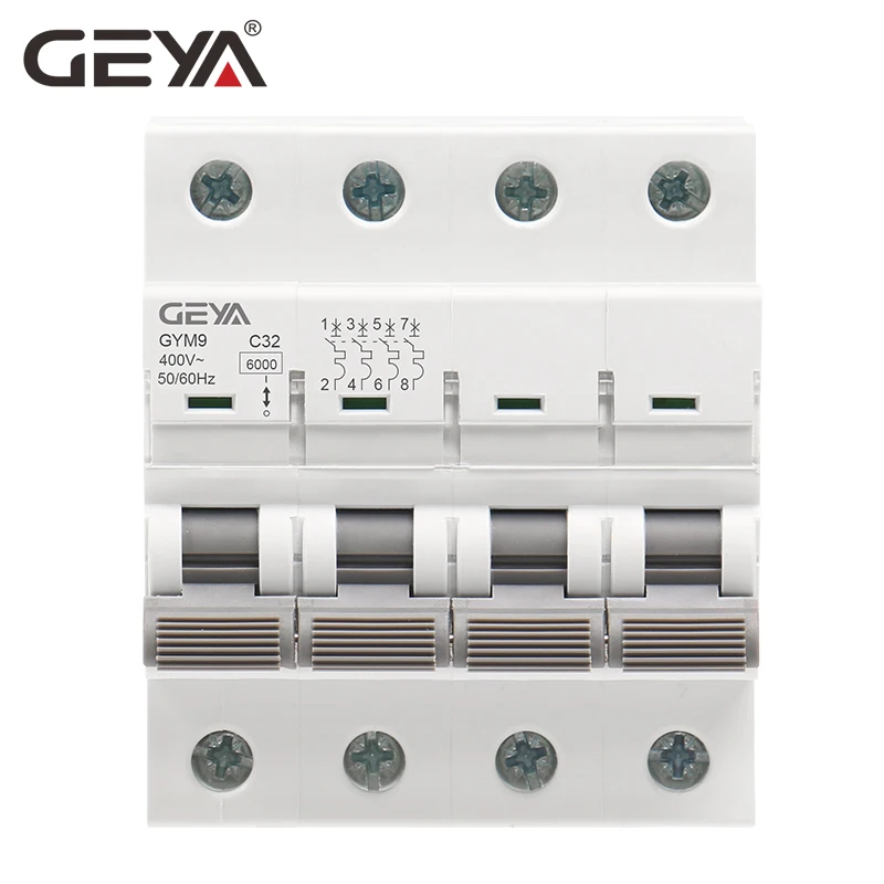 GEYA GYM9 4P MCB 6A-63A 6KA Ka - Din Rail Circuit Breaker ulasan dan harga