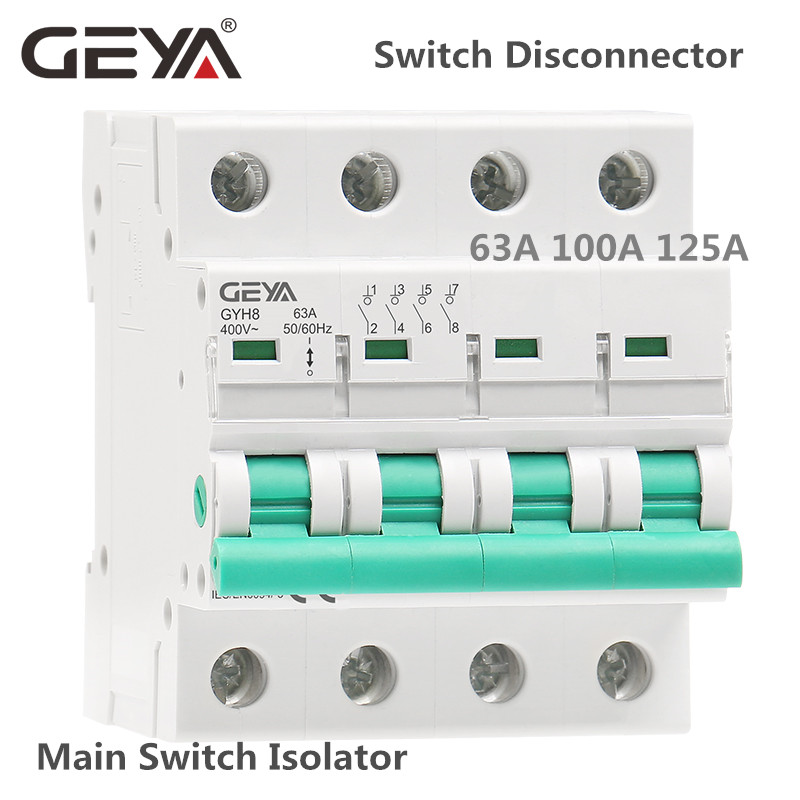 GEYA GYH8 Din Rail Saklar Utam - Din Rail Circuit Breaker ulasan dan harga
