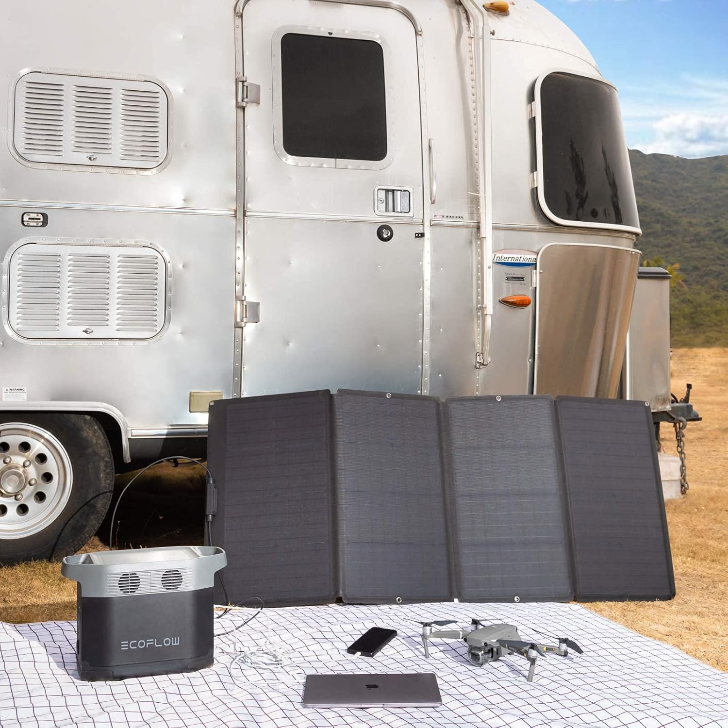Panel Surya Lipat 160 Watt, St - Portable Power Station ulasan dan harga